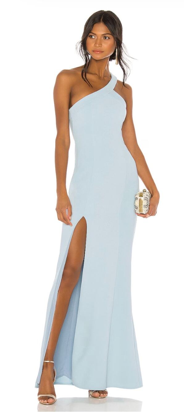 NBD M Blue Evan Gown Long Maxi Dress